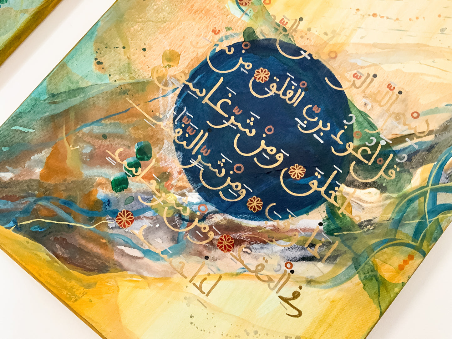 Symbols of Resistance: "A search for Refuge" Diptych of 18 x 24 each