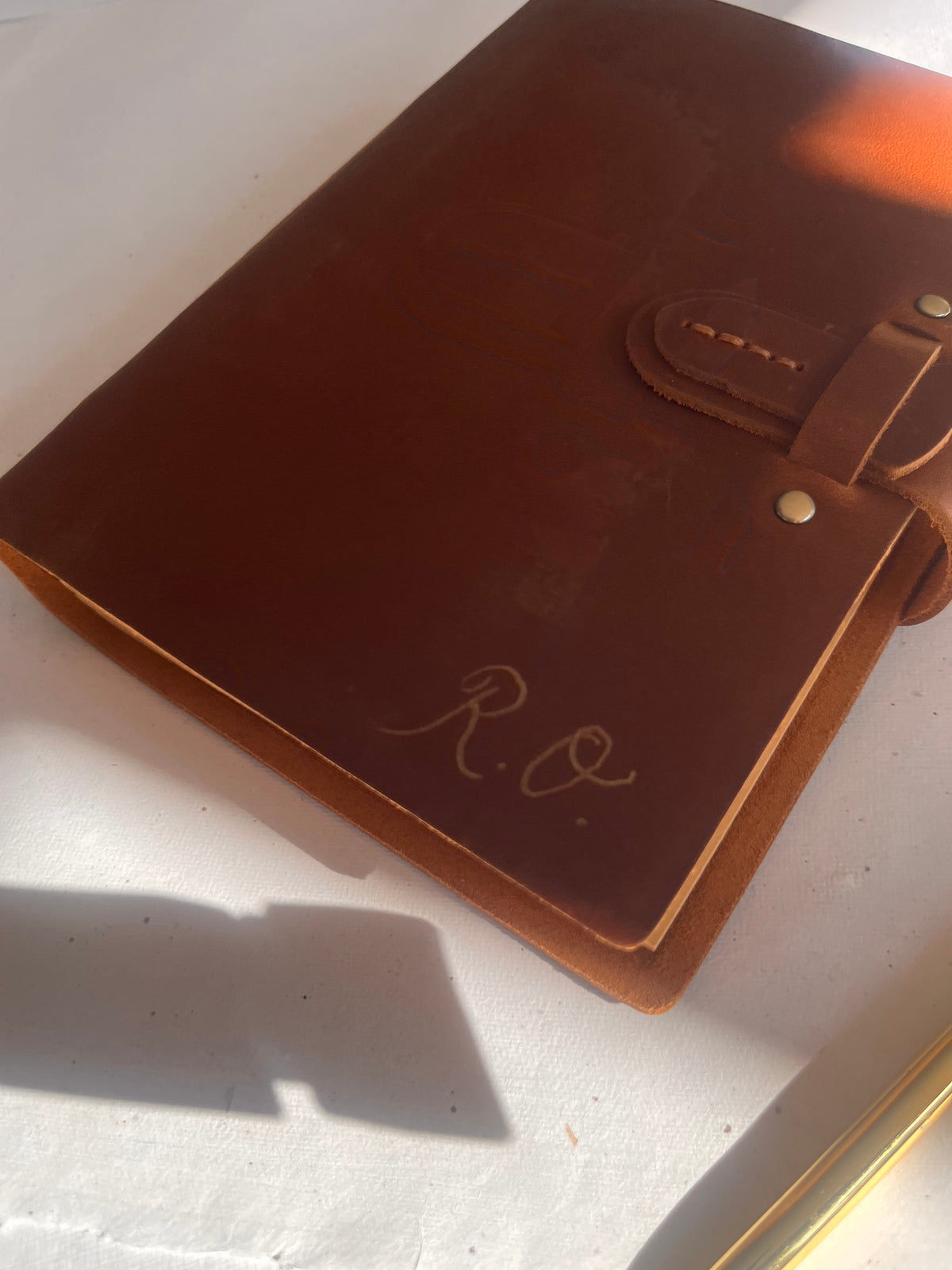 Vintage style leather journal