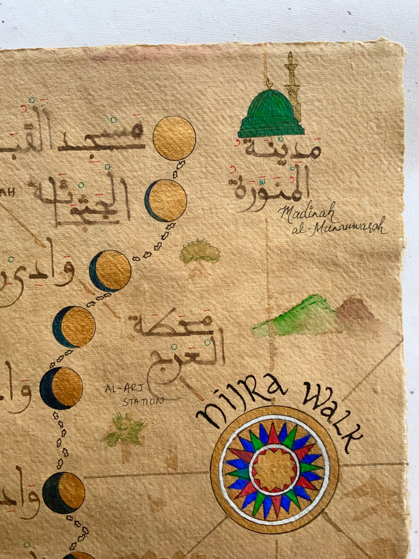 The Hijra Route Map | Fine Art Print