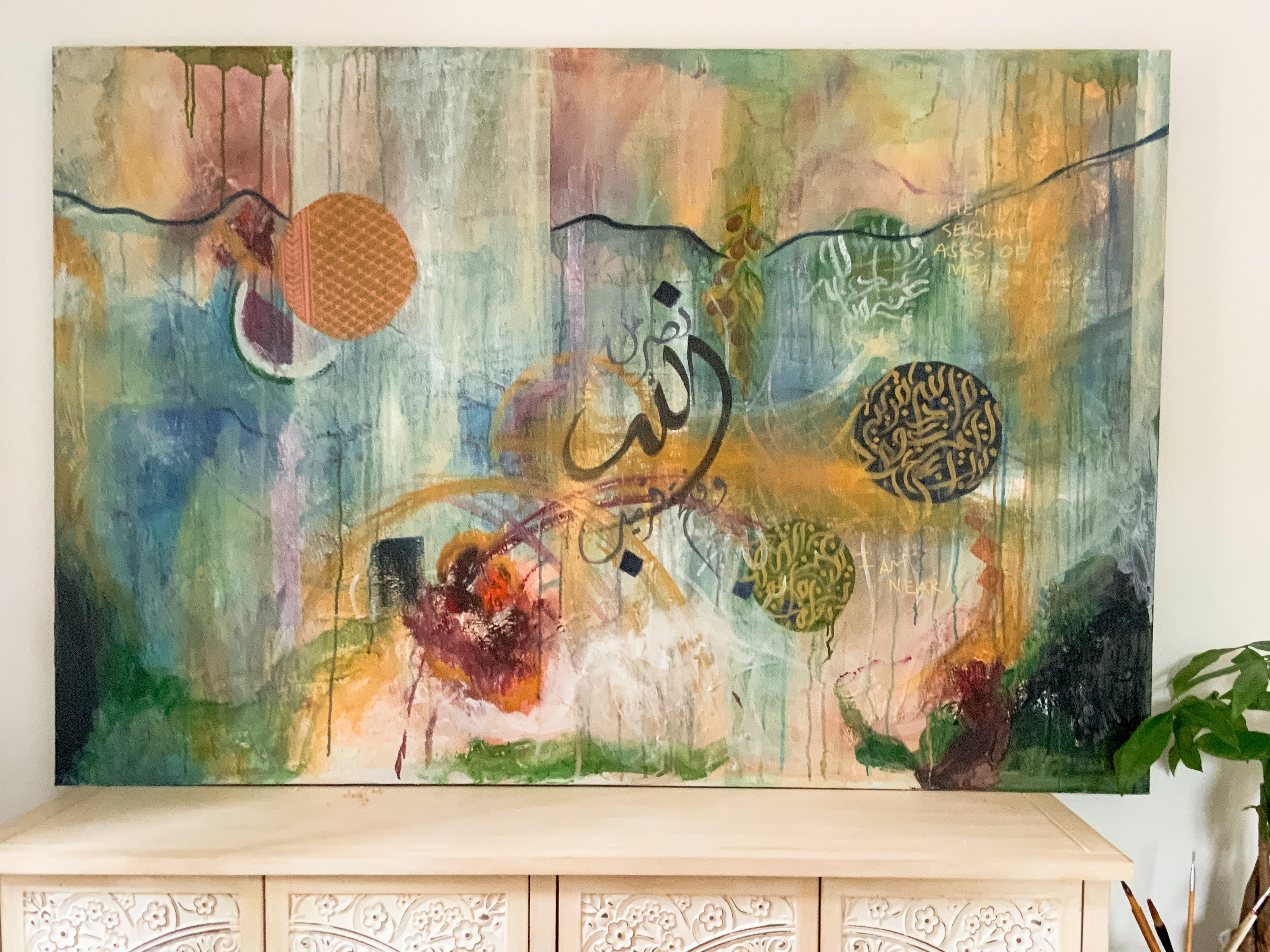 Symbols of Resistance: “I am Near” 40 x 60