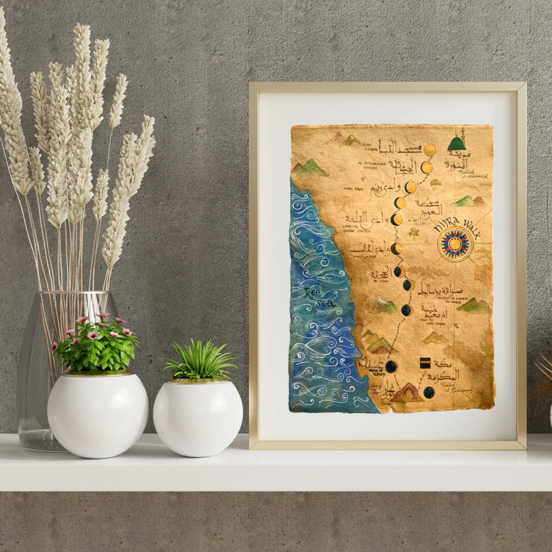 The Hijra Route Map | Fine Art Print