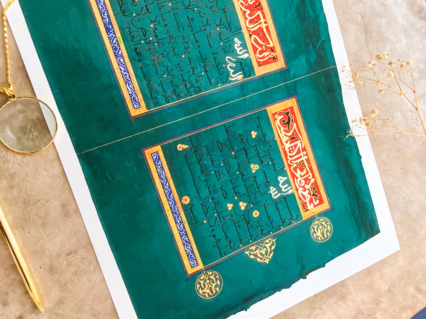 Divine Opening | Fine Art Print | Ink & Gold, 2025