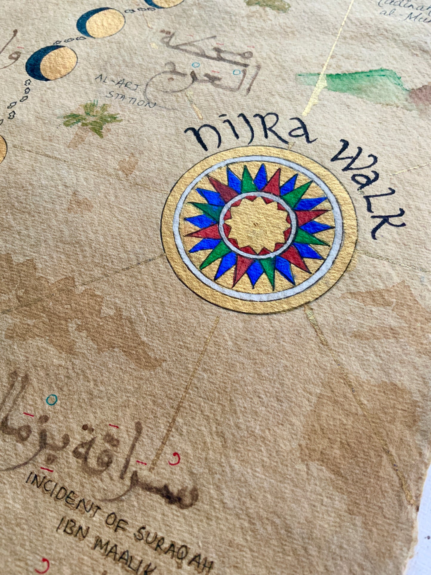 The Hijra Route Map | Fine Art Print