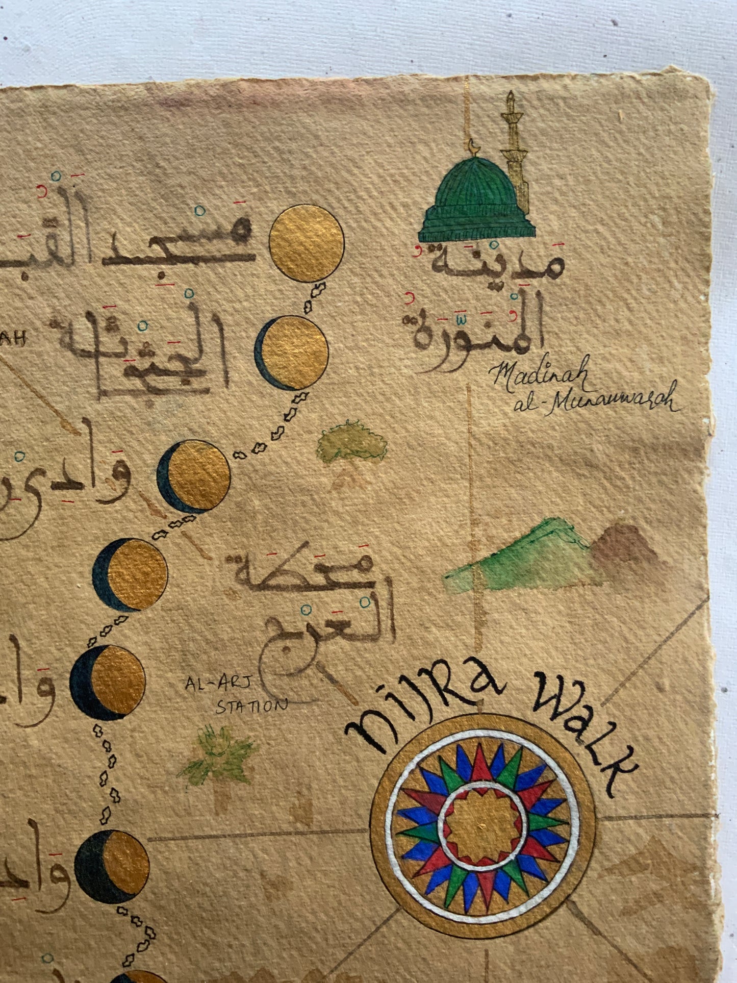 The Hijra Route Map | Fine Art Print