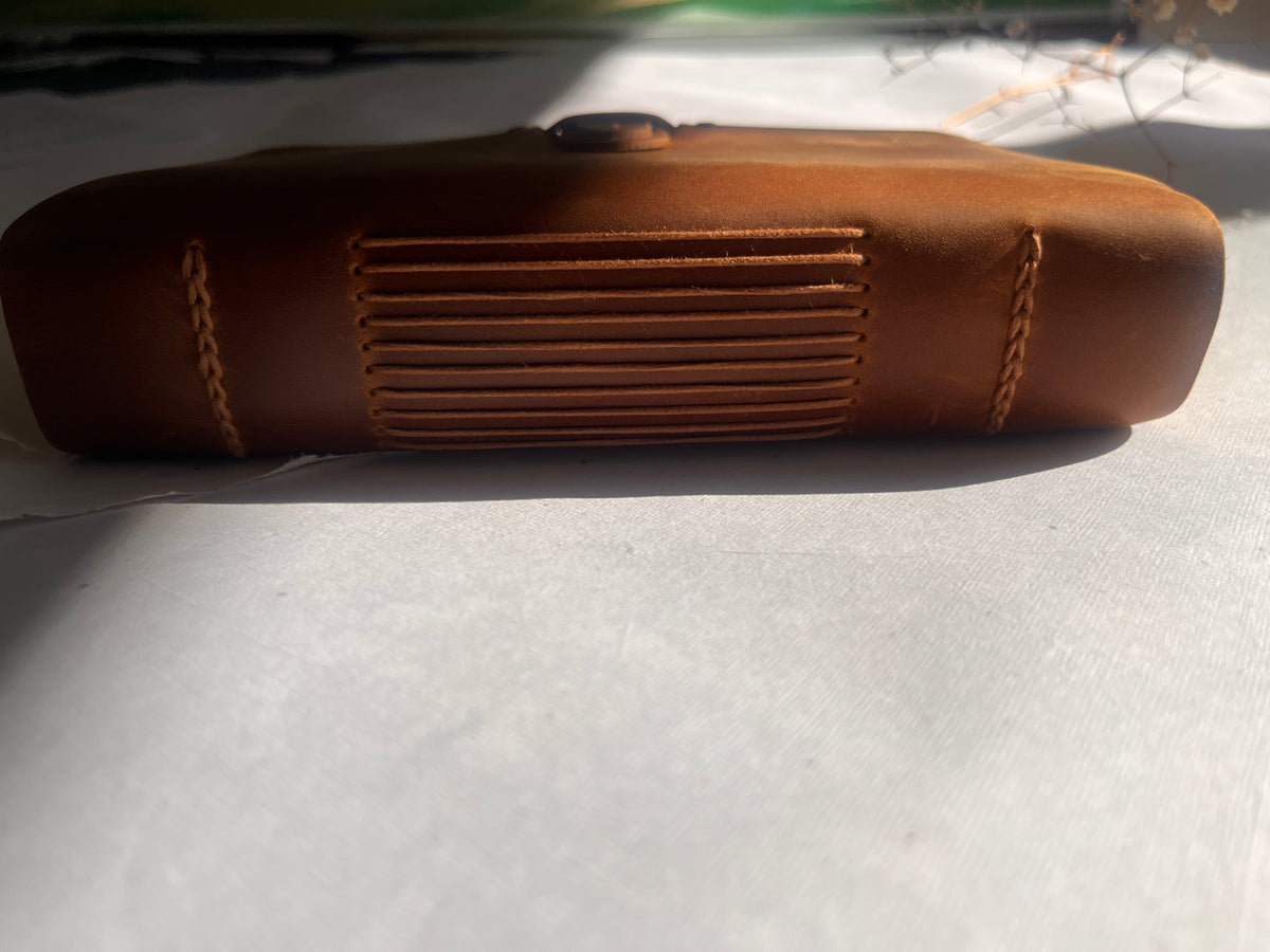 Vintage style leather journal