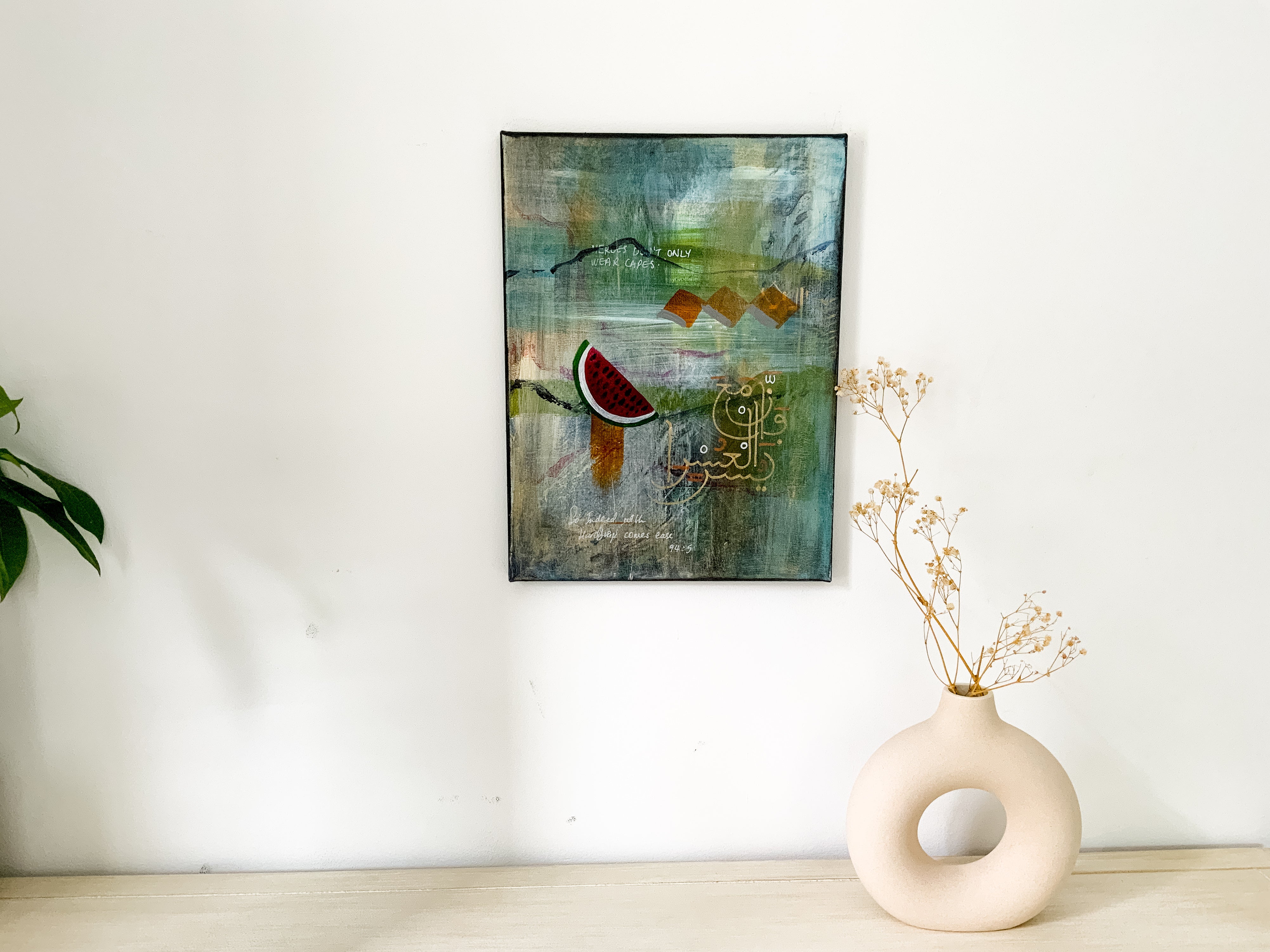 Symbols of Resistance: "Better days will come" 12 x 16