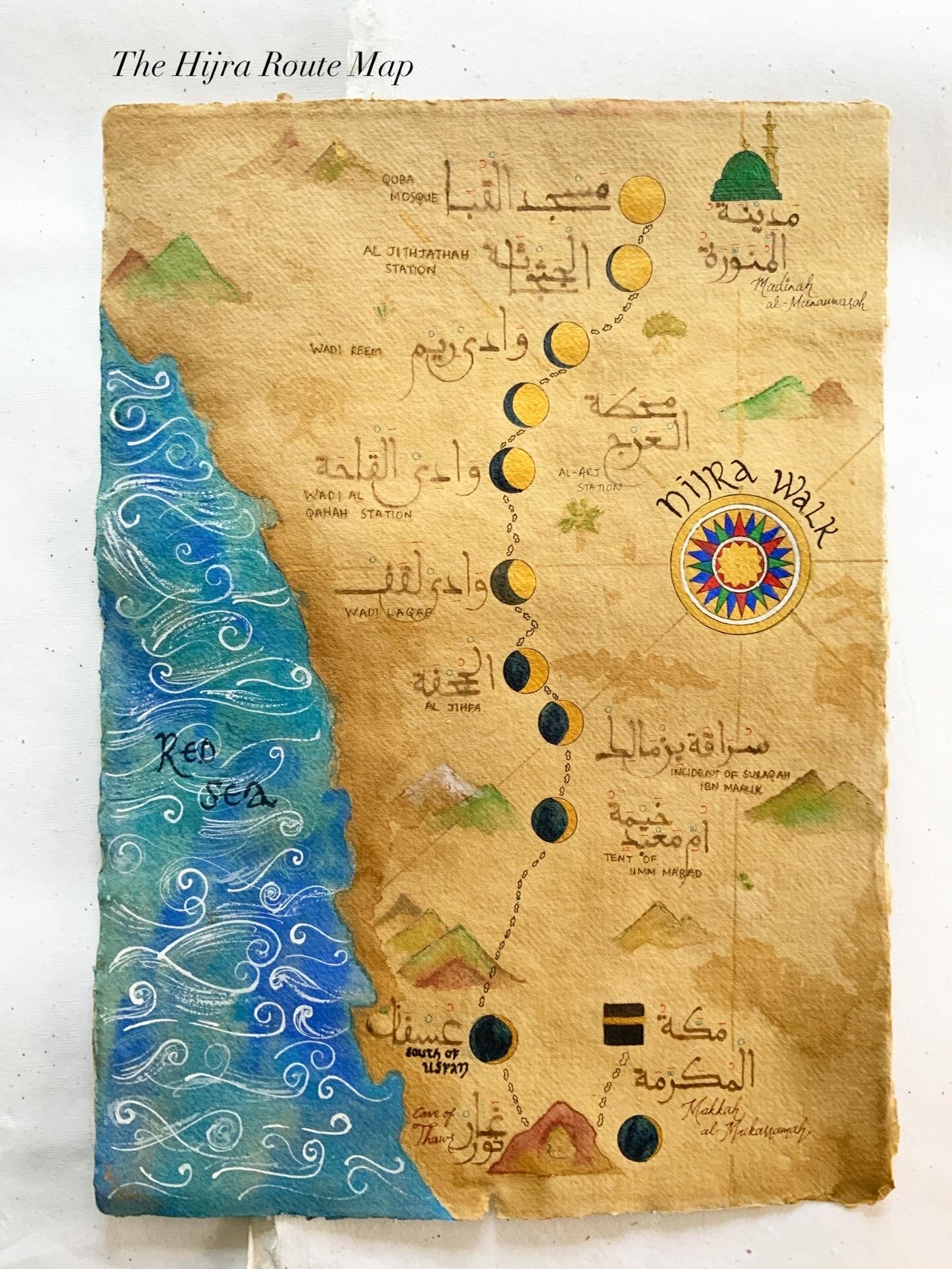 The Hijra Route Map | Fine Art Print