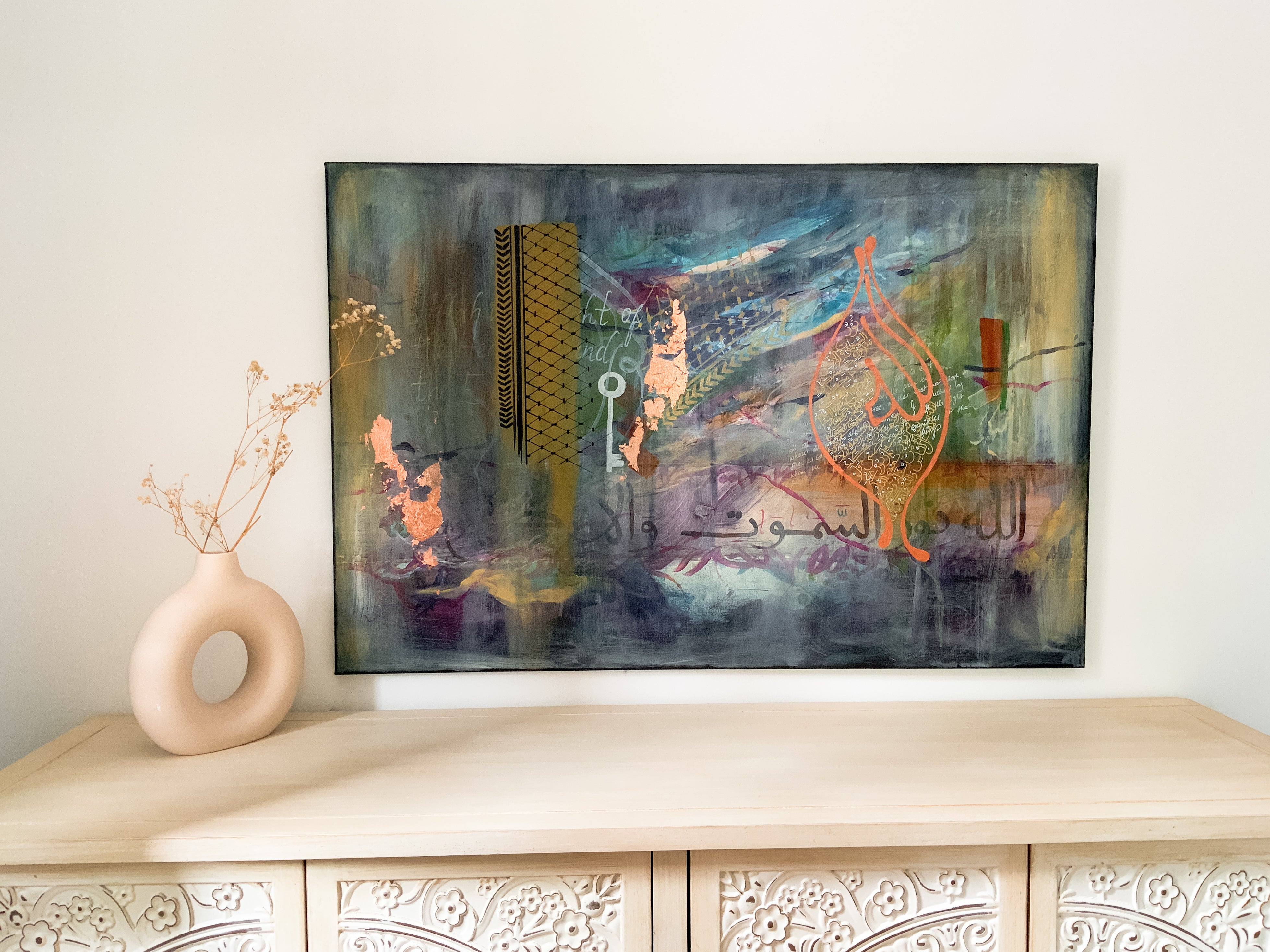 Symbols of Resistance: "A lamp in a niche" 24 x 36