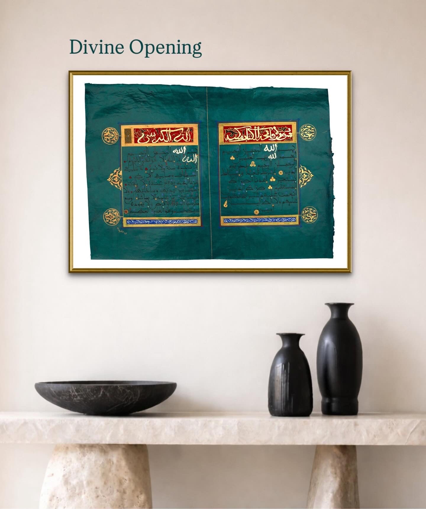 Divine Opening | Fine Art Print | Ink & Gold, 2025