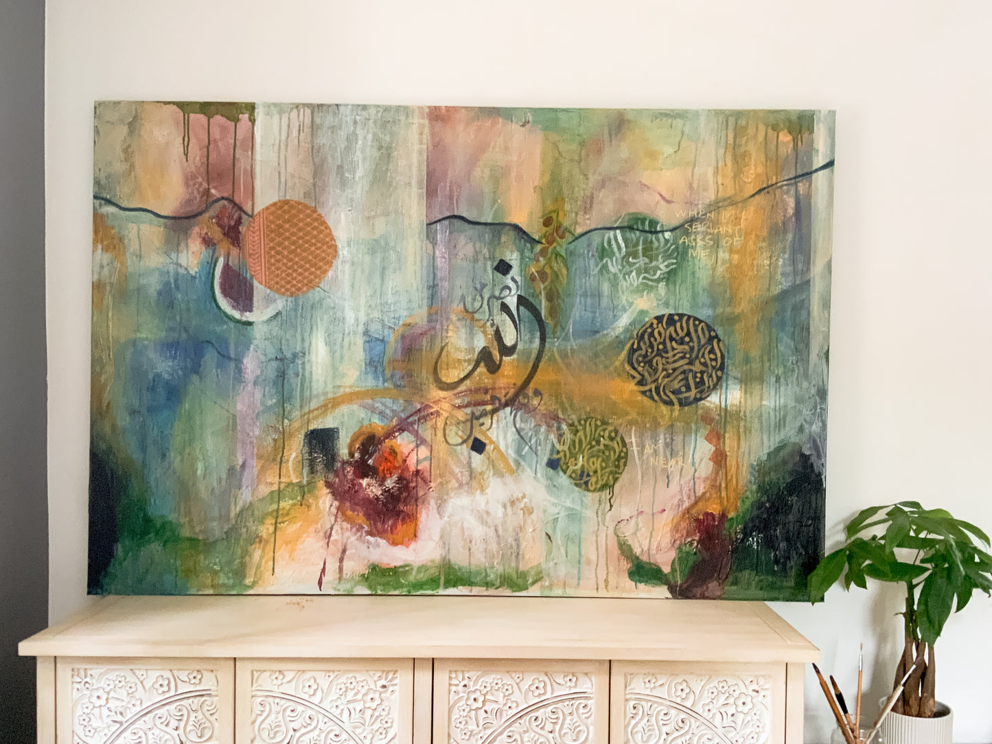 Symbols of Resistance: “I am Near” 40 x 60