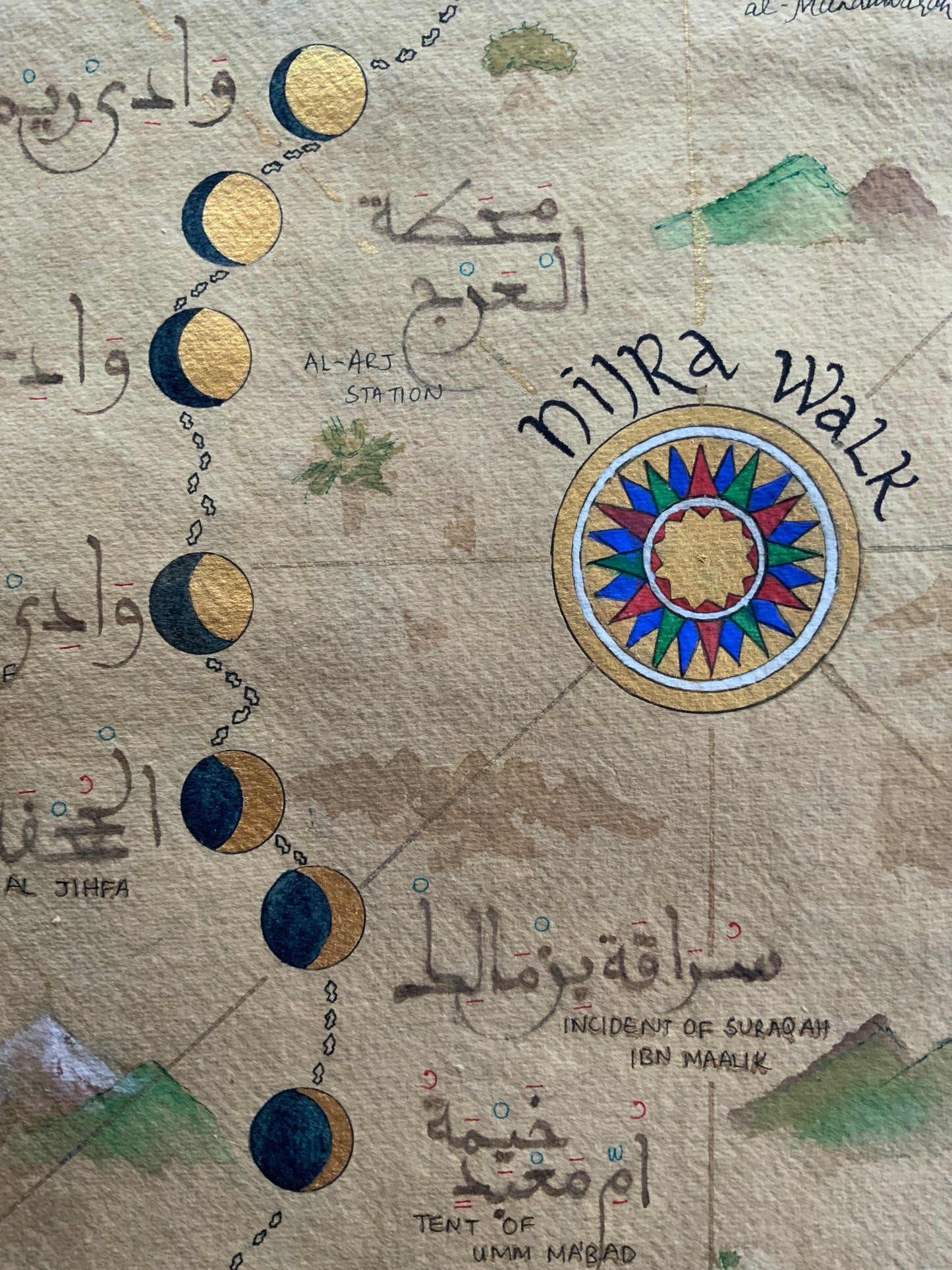 The Hijra Route Map | Fine Art Print