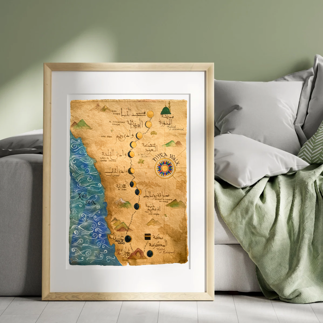 The Hijra Route Map | Fine Art Print