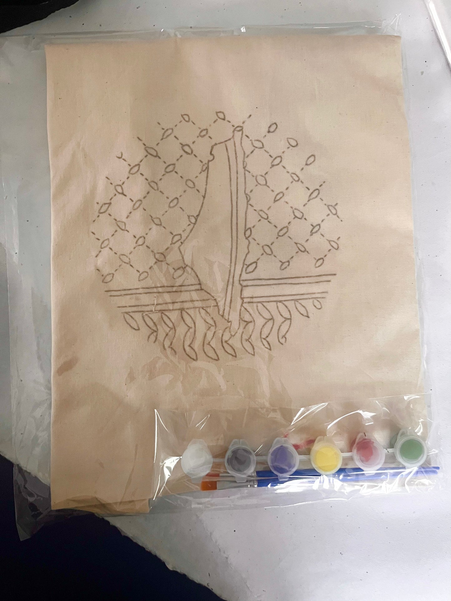 Paint Your Own Tote Bag Kit | DIY Islamic Art Kit