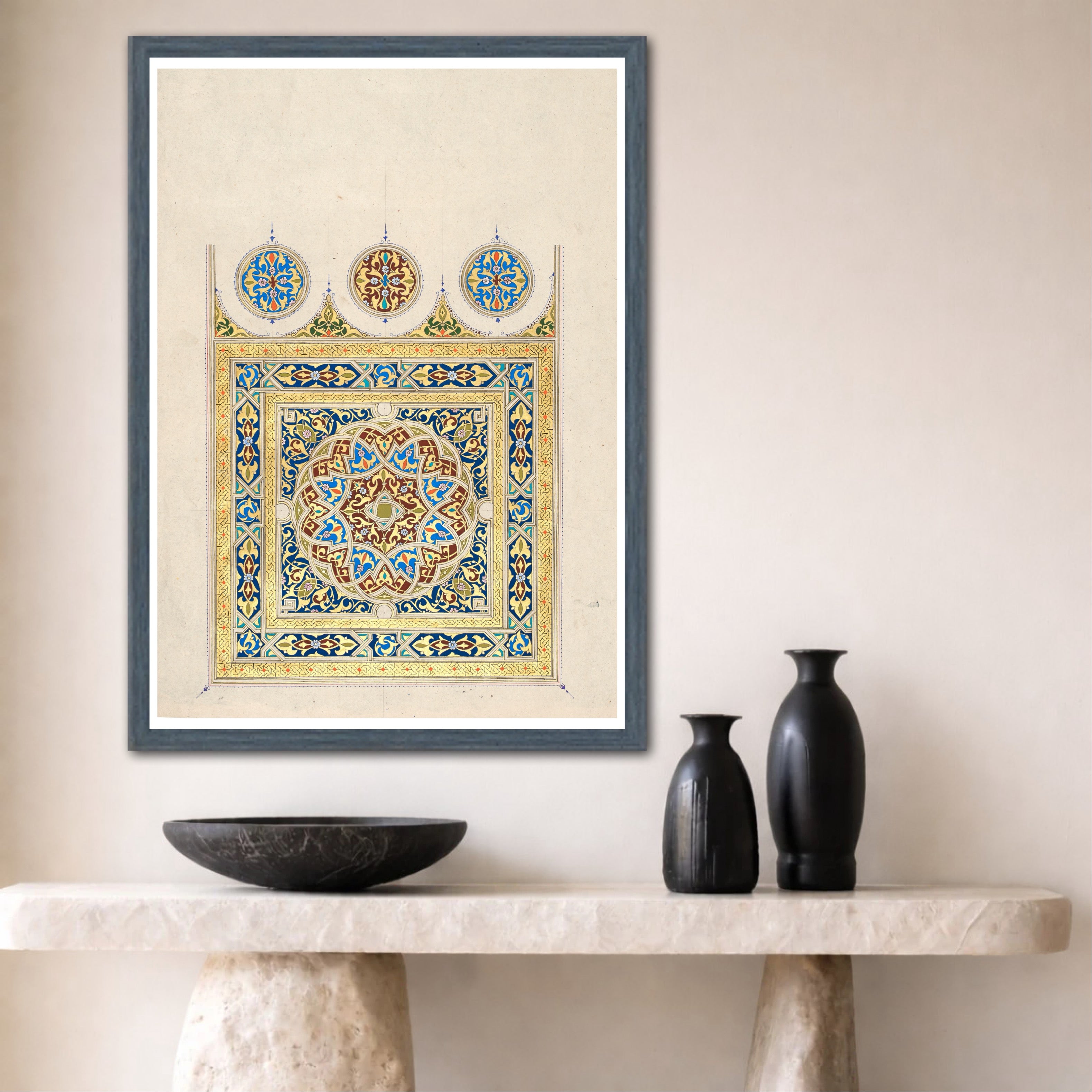 Arabesque of Andalus | Fine Art Print | Ink & Gold, 2025