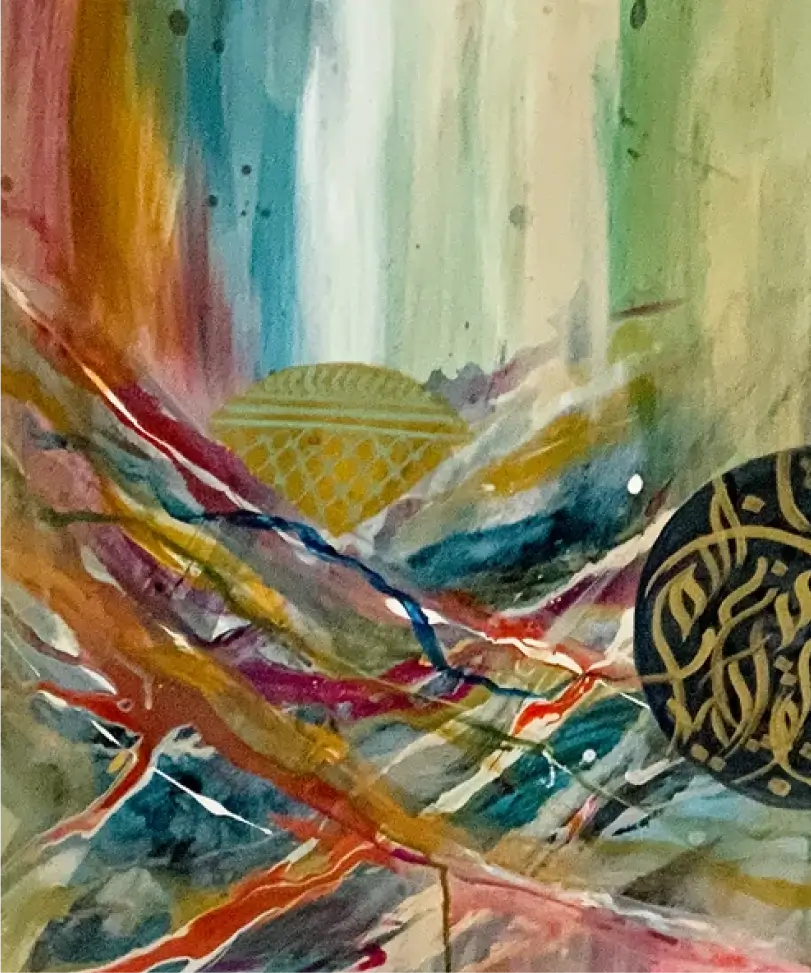 Symbols of Resistance: "Sufficient is He" Diptych of 18 x 24 each